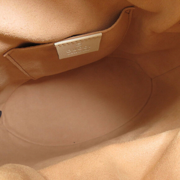 GUCCI White Leather Horsebit Tote Bag - Picture 5 of 11